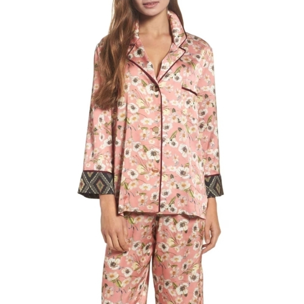 Bed to Brunch Cherry Blossom Pajama Top S